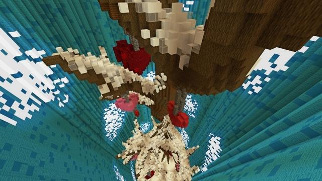 Screenshot of the Minecraft Bedrock Marketplace product Love Droppers created by Giggle Block Studios.