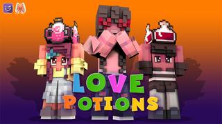 Thumbnail of the Minecraft Bedrock Marketplace product Love Potions created by Giggle Block Studios.