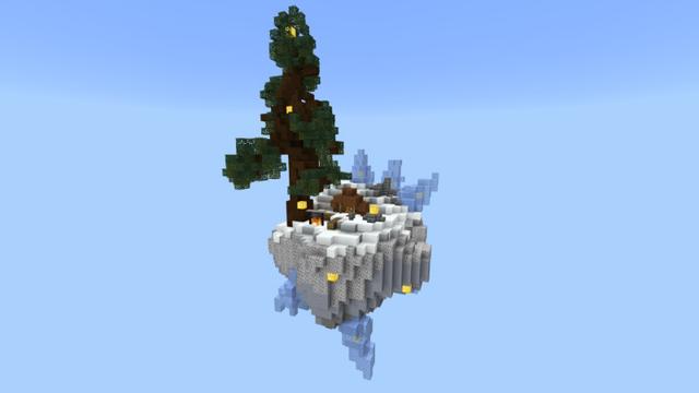 Screenshot of the Minecraft Bedrock Marketplace product Lucky Loot Fortune Skyblock created by Giggle Block Studios.