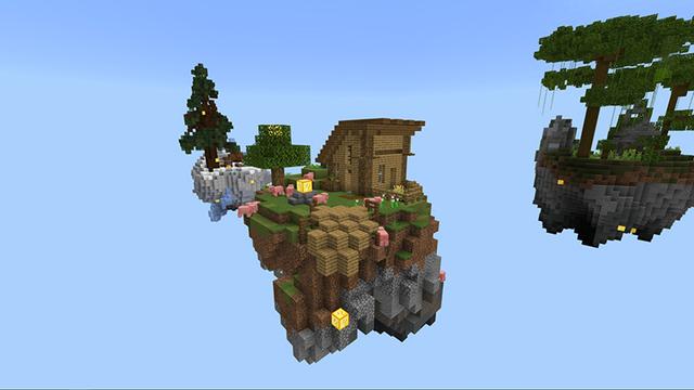 Screenshot of the Minecraft Bedrock Marketplace product Lucky Loot Fortune Skyblock created by Giggle Block Studios.