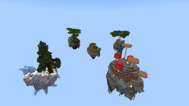 Screenshot of the Minecraft Bedrock Marketplace product Lucky Loot Fortune Skyblock created by Giggle Block Studios.