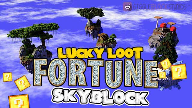 Thumbnail of the Minecraft Bedrock Marketplace product Lucky Loot Fortune Skyblock created by Giggle Block Studios.