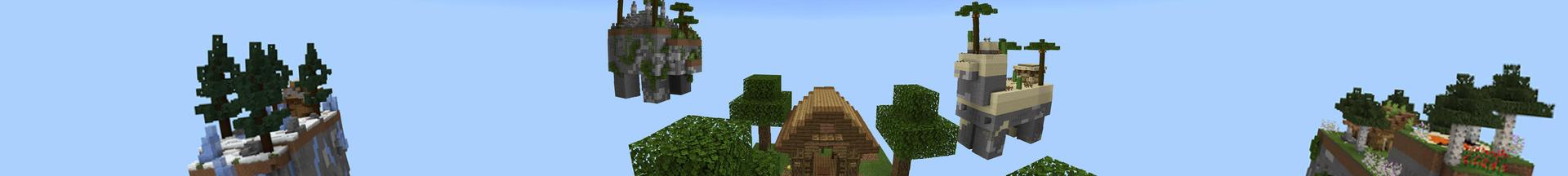 Panorama of the Minecraft Bedrock Marketplace product Lucky Loot Mob Skyblock created by Giggle Block Studios.