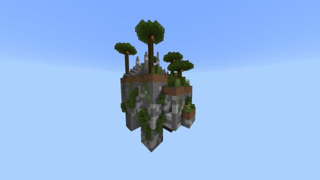 Screenshot of the Minecraft Bedrock Marketplace product Lucky Loot Mob Skyblock created by Giggle Block Studios.