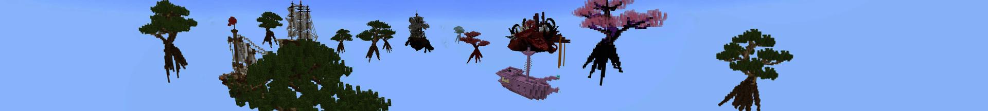 Panorama of the Minecraft Bedrock Marketplace product Lucky Loot Pirate Skyblock created by Giggle Block Studios.