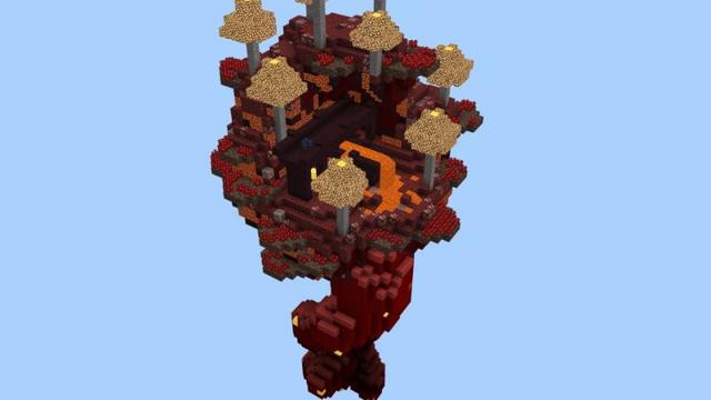 Screenshot of the Minecraft Bedrock Marketplace product Lucky Loot Twisted Skyblock created by Giggle Block Studios.