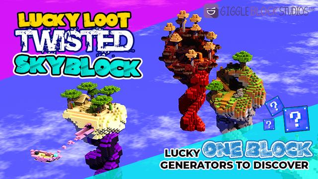 Thumbnail of the Minecraft Bedrock Marketplace product Lucky Loot Twisted Skyblock created by Giggle Block Studios.