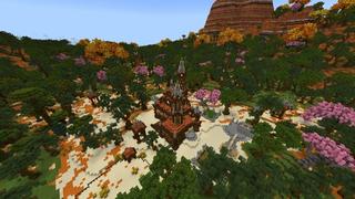 Screenshot of the Minecraft Bedrock Marketplace product Lush Island created by Giggle Block Studios.