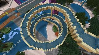 Screenshot of the Minecraft Bedrock Marketplace product Luxury Parkour Island created by Giggle Block Studios.