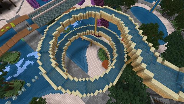 Screenshot of the Minecraft Bedrock Marketplace product Luxury Parkour Island created by Giggle Block Studios.
