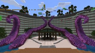 Screenshot of the Minecraft Bedrock Marketplace product Luxury Parkour Island created by Giggle Block Studios.