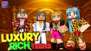 Thumbnail of the Minecraft Bedrock Marketplace product Luxury Rich Teens created by Giggle Block Studios.
