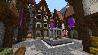 Screenshot of the Minecraft Bedrock Marketplace product Medieval Find the Button created by Giggle Block Studios.