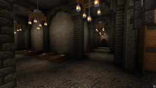 Screenshot of the Minecraft Bedrock Marketplace product Medieval Find the Button created by Giggle Block Studios.
