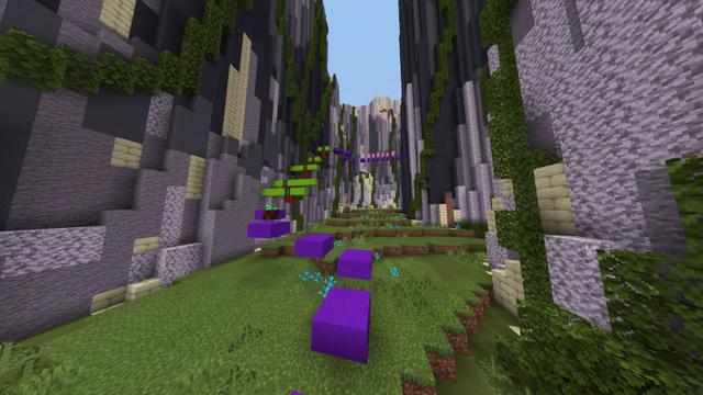 Screenshot of the Minecraft Bedrock Marketplace product Mega Parkour created by Giggle Block Studios.