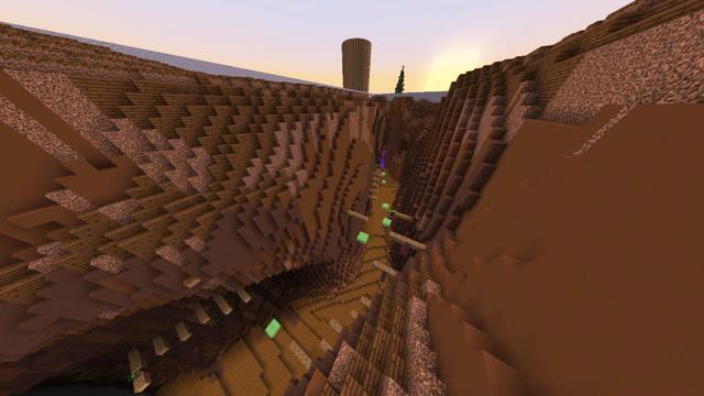 Screenshot of the Minecraft Bedrock Marketplace product Mega Parkour created by Giggle Block Studios.