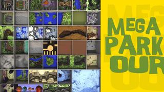 Thumbnail of the Minecraft Bedrock Marketplace product Mega Parkour created by Giggle Block Studios.