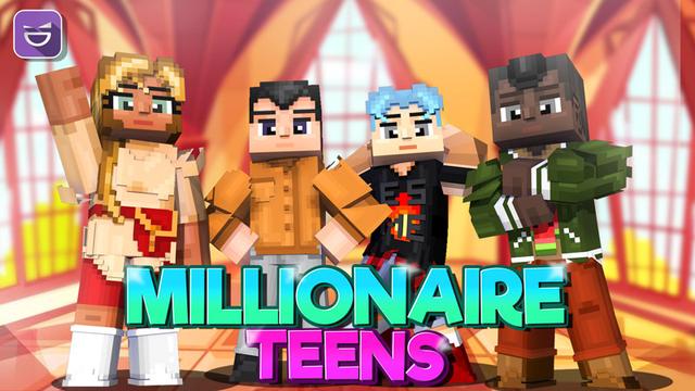 Thumbnail of the Minecraft Bedrock Marketplace product Millionaire Teens created by Giggle Block Studios.