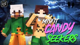 Thumbnail of the Minecraft Bedrock Marketplace product Misfit Candy Seekers created by Giggle Block Studios.