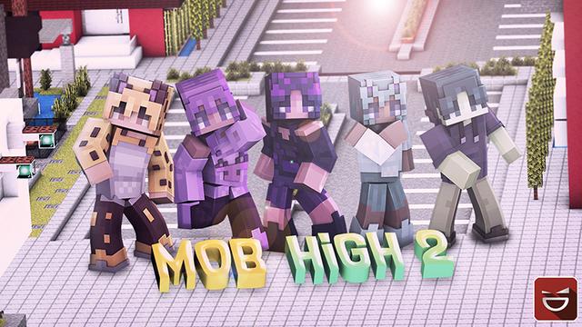 Thumbnail of the Minecraft Bedrock Marketplace product Mob High 2 created by Giggle Block Studios.