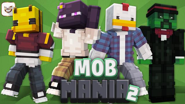 Thumbnail of the Minecraft Bedrock Marketplace product Mob Mania 2 created by Giggle Block Studios.