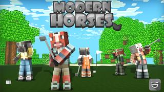 Thumbnail of the Minecraft Bedrock Marketplace product Modern Horses created by Giggle Block Studios.