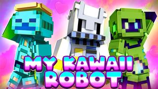 Thumbnail of the Minecraft Bedrock Marketplace product My Kawaii Robot created by Giggle Block Studios.
