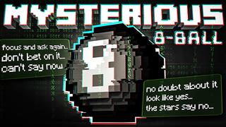 Thumbnail of the Minecraft Bedrock Marketplace product Mysterious 8 Ball created by Giggle Block Studios.