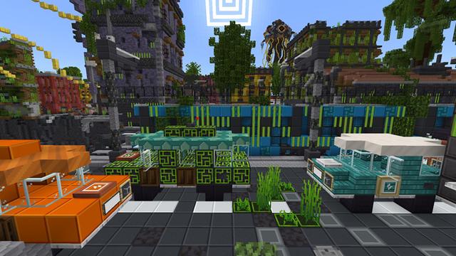 Screenshot of the Minecraft Bedrock Marketplace product Nekotron Texture Pack created by Giggle Block Studios.