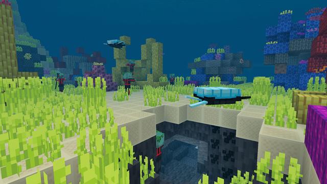 Screenshot of the Minecraft Bedrock Marketplace product Nekotron Texture Pack created by Giggle Block Studios.