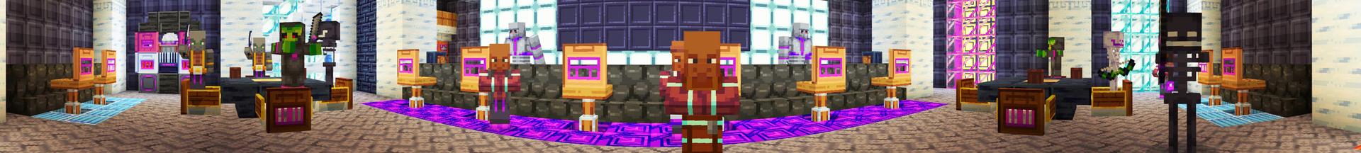 Panorama of the Minecraft Bedrock Marketplace product Neon-scape created by Giggle Block Studios.