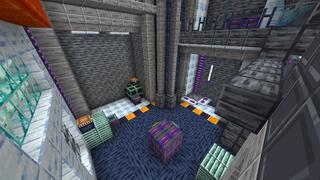 Screenshot of the Minecraft Bedrock Marketplace product Neon-scape created by Giggle Block Studios.