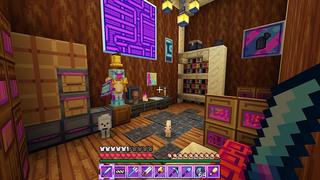 Screenshot of the Minecraft Bedrock Marketplace product Neon-scape created by Giggle Block Studios.