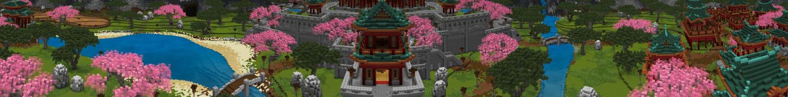 Panorama of the Minecraft Bedrock Marketplace product Ninja Rooftop Adventure created by Giggle Block Studios.