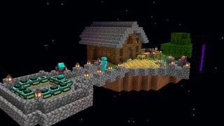 Screenshot of the Minecraft Bedrock Marketplace product One Block Time Bomb created by Giggle Block Studios.