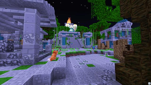 Screenshot of the Minecraft Bedrock Marketplace product Organic Toon Texture Pack created by Giggle Block Studios.