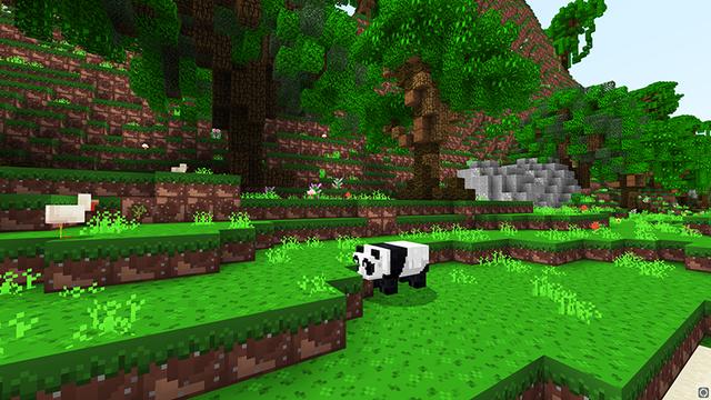 Screenshot of the Minecraft Bedrock Marketplace product Organic Toon Texture Pack created by Giggle Block Studios.