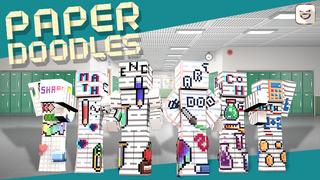 Thumbnail of the Minecraft Bedrock Marketplace product Paper Doodles: School Notes created by Giggle Block Studios.