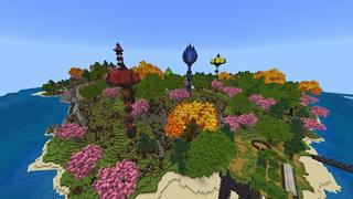 Screenshot of the Minecraft Bedrock Marketplace product Paradise Island created by Giggle Block Studios.