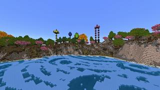 Screenshot of the Minecraft Bedrock Marketplace product Paradise Island created by Giggle Block Studios.