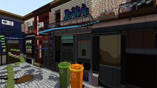 Screenshot of the Minecraft Bedrock Marketplace product Parkour Alley created by Giggle Block Studios.