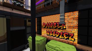 Screenshot of the Minecraft Bedrock Marketplace product Parkour Alley created by Giggle Block Studios.