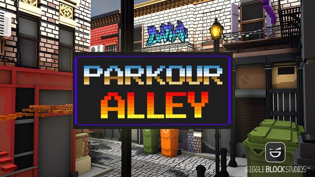 Thumbnail of the Minecraft Bedrock Marketplace product Parkour Alley created by Giggle Block Studios.