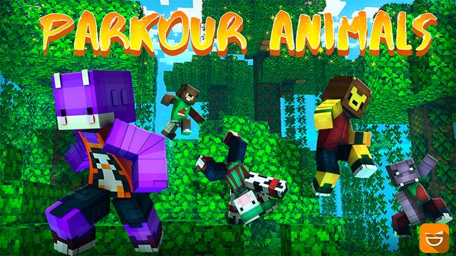 Thumbnail of the Minecraft Bedrock Marketplace product Parkour Animals created by Giggle Block Studios.