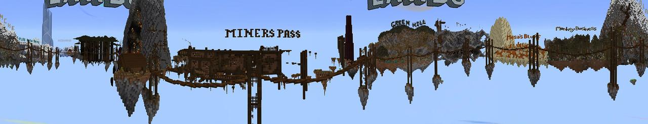 Panorama of the Minecraft Bedrock Marketplace product Parkour Lands created by Giggle Block Studios.