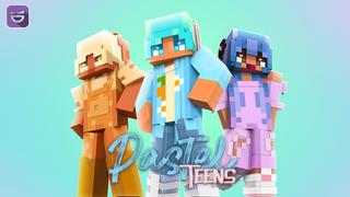 Thumbnail of the Minecraft Bedrock Marketplace product Pastel Teens created by Giggle Block Studios.