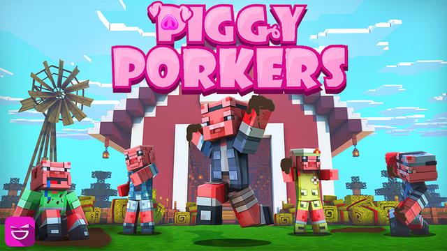Thumbnail of the Minecraft Bedrock Marketplace product Piggy Porkers created by Giggle Block Studios.