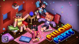 Thumbnail of the Minecraft Bedrock Marketplace product Pillow Party created by Giggle Block Studios.