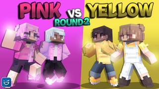 Thumbnail of the Minecraft Bedrock Marketplace product Pink vs Yellow Round 2 created by Giggle Block Studios.