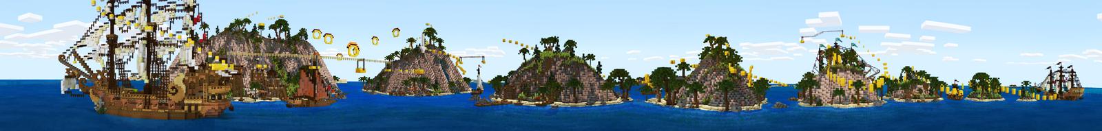 Panorama of the Minecraft Bedrock Marketplace product Pirate Parkour created by Giggle Block Studios.